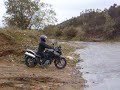 bruno atravessar ribeira odelouca, pequeno tro�o 2a etapa dakar 2008