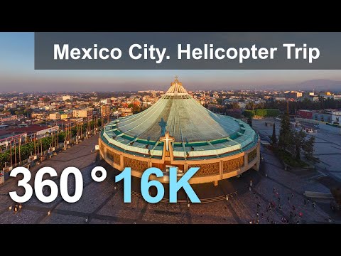 Mexico City, Helicopter Trip. Aerial 360 video in 16K - YouTube