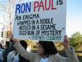 Pictures of Ron Paul supporters at the debate