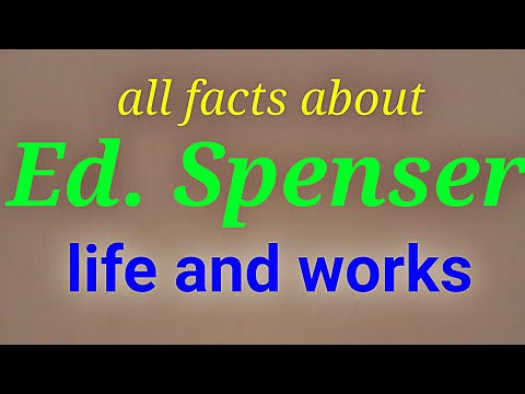 Edmund Spenser's /Poet's poet....all facts and major works