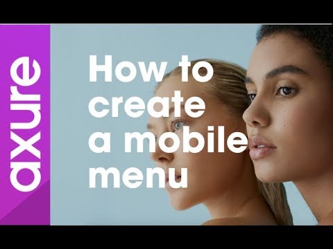 Axure RP 8 tutorial for beginners :10 How to create a mobile menu