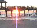 Clearwater Beach Gulf Of Mexico Sunset at Pier 60 by Leiza Halsey