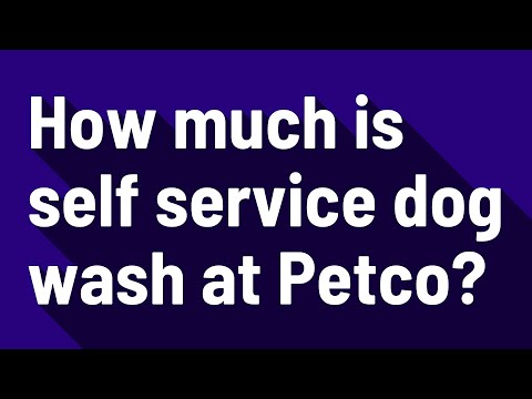 How much is self service dog wash at Petco?