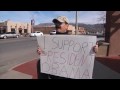 Alamogordo Tea Party Pro Obama Demonstrator, January 2, 2010