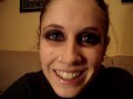 Make up morado rojo y negro Make up morado rojo y negro