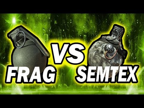 frag vs semtex - Claymore vs. Betty: http://www.youtube.com/watch?v=pcjd1s2dfng Stun vs. Flash vs. EMP: http://www.youtube.com/watch?v=resMV1qLOn4 Tshirts: http://tmartn.spre...
