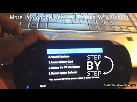PS Vita Power will not turn on or Freezing. How to fix it video.