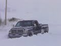 Dodge dually vs. the snow.