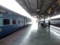 Indian Raiways..WAP7 Andhra Pradesh express overtakes the WDG3A Nandigram express at full blast