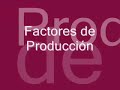 Factores de Producción