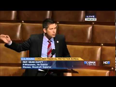 Congressman Sean Duffy argues HR 3193 on the House floor Congressman Sean Duffy argues HR 3193 on the House floor