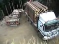 Extreme driving trailer , extreme dangerous truck, Nebezpečné otáčení