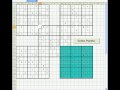 Samurai Sudoku - easy (solved using Excel VBA)