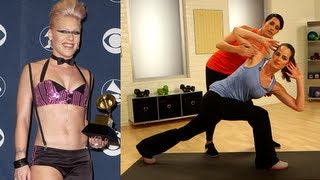 Pink's Ab Workout Routine - Pilates Moves