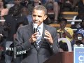 Barack Obama Excites Detroit Michigan Crowd