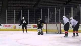 The Cyclones Temporary Backup Goalie....Nick Brunker