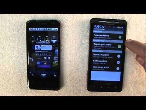 T-Mobile LG G2x + SPB Shell 3D Launcher vs Verizon Motorola Droid X + Go Launcher EX (part II)