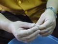 Make a round dish shape for Torma -3