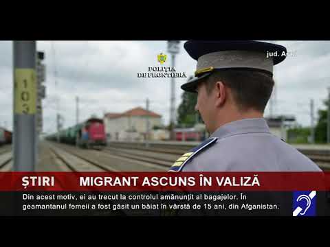 Migrant afgan, descoperit într-un geamantan