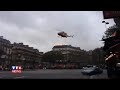Vidéo Un hélico atterrit à Paris