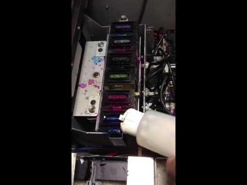 how to unclog dx4 printhead