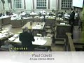 alderman paul colettie invokes the charter objection to avoid rejection of the proposed budget.