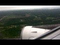 Air France A340 landing in DTW