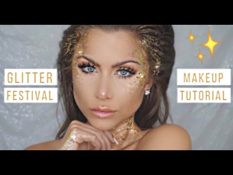 Glitter makeup tutorial Halloween costume | BeeisforBeeauty
