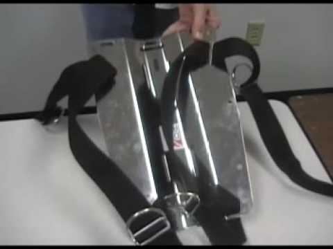 backplate - This is an educational video on how to properly thread a basic scuba backplate system from ScubaToys.com.