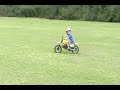 Logan's first time riding Jr50 at 4yrs old
