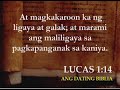 Lucas Kapitulo 1 (part 1)- Mapalad ang Bumabasa Lucas Kapitulo 1 (part 1)- Mapalad ang Bumabasa