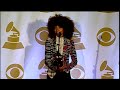 Esperanza Spalding in the TV/Radio Room at 53rd Annual GRAMMY Awards