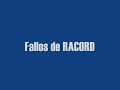 fallos de racord
