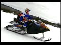 Snow Hawk snowmobile on trails