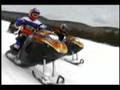 Snow Hawk snowmobile on trails