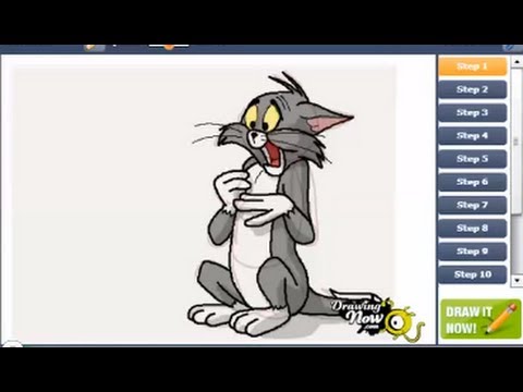 how to draw tom n jerry