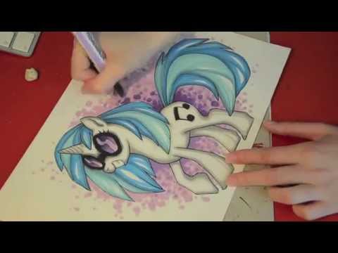 how to draw vinyl scratch