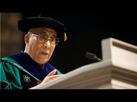 dalai - His Holiness the Dalai Lama delivers the keynote address to graduates at Tulane University's 2013 Commencement at the Superdome in New Orleans, Louisiana on ...