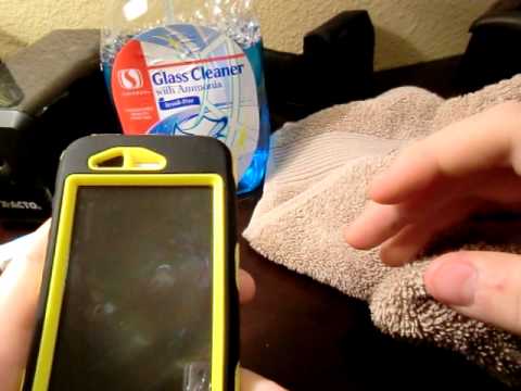 how to get rid of rainbow effect on otterbox