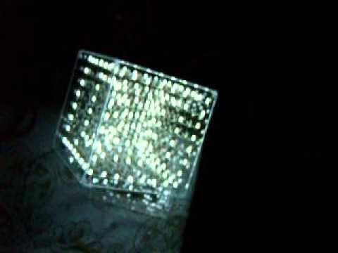 8x8x8 LED Cube (512 white LEDs) by KPY3EP