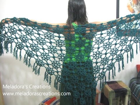 Lacy Flower Shawl - Crochet Tutorial