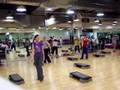 Fatos Hoca step aerobics in Njoy 8 elif+selen fatos' students are on scene :)