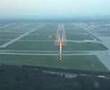 MD80 landing at Frankfurt am Main airport
