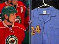 Bourque gets wallpapered by Boogaard