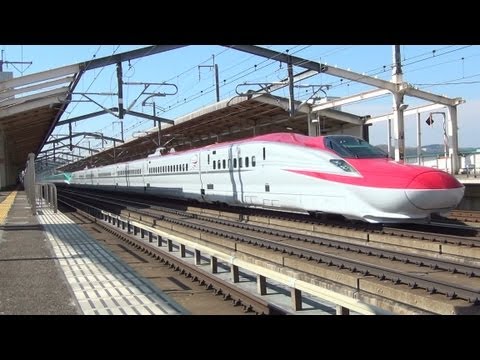 e6 - 赤い新幹線 E6系スーパーこまち デビュー初日(新白河にて) 撮影日:2013年3月16日 スーパーこまち15号(2013/3/17)の走行音・車窓も よろしければご覧ください。 ↓ ↓...