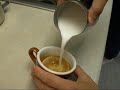 silent cappuccino pour