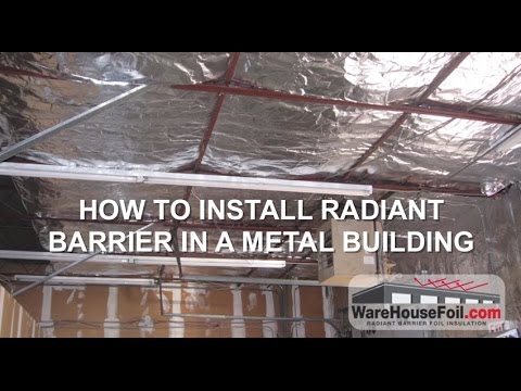 how to insulate under a metal roof