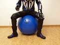 Popping an exercise ball Popping an exercise ball