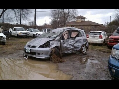 I rolled my Honda Fit 7 times and caught it on my dash camera.