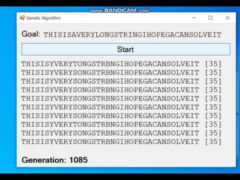 Genetic Algorithm Video